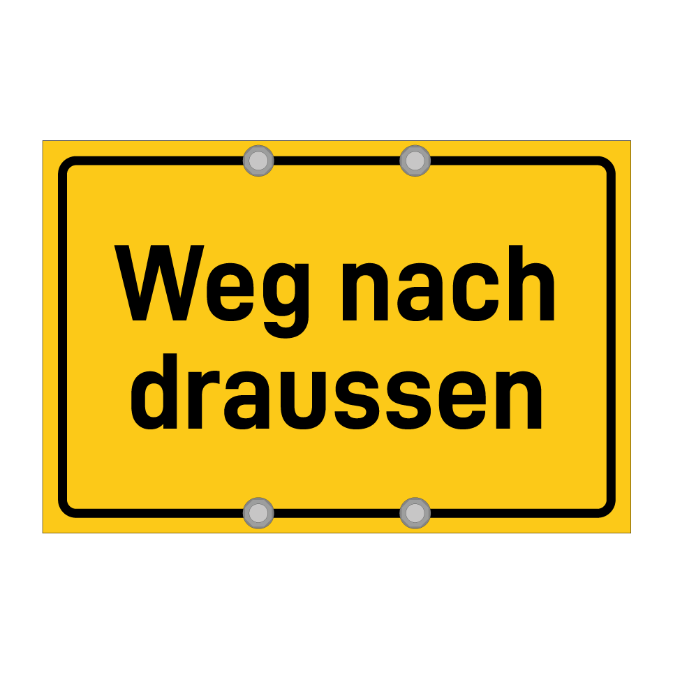 Weg nach draussen
