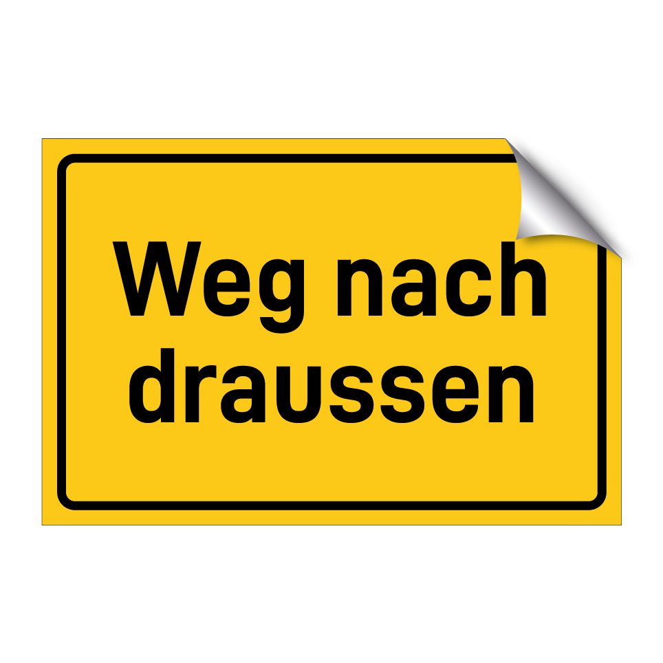 Weg nach draussen
