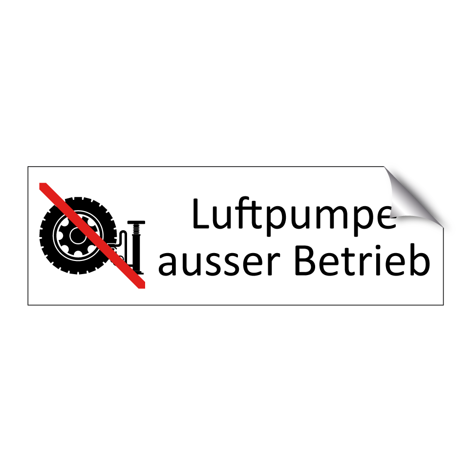 Luftpumpe ausser Betrieb