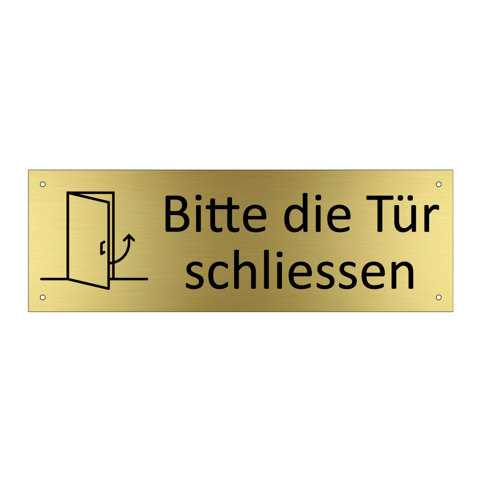 Bitte die Tür schliessen