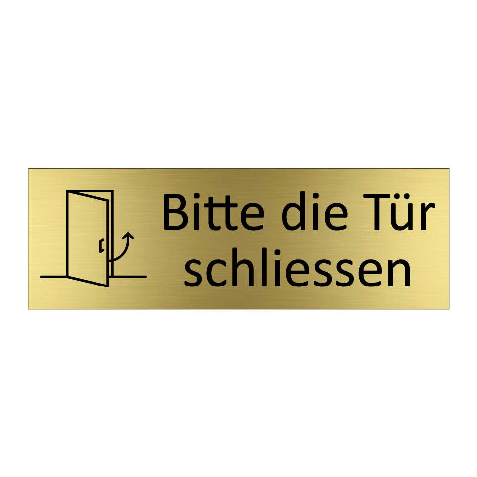 Bitte die Tür schliessen