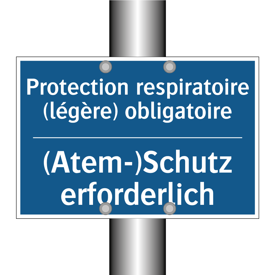 (Atem-)Schutz erforderlich - Protection respiratoire (légère) /.../