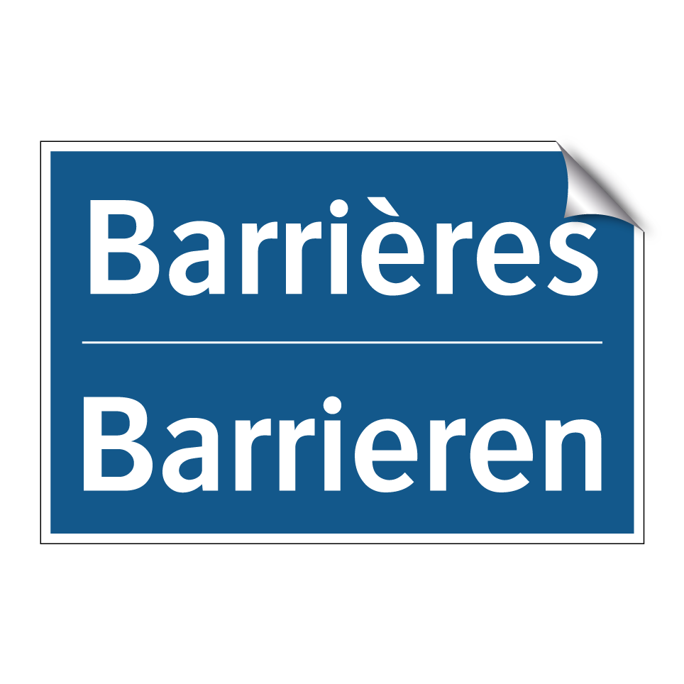 Barrieren - Barrières