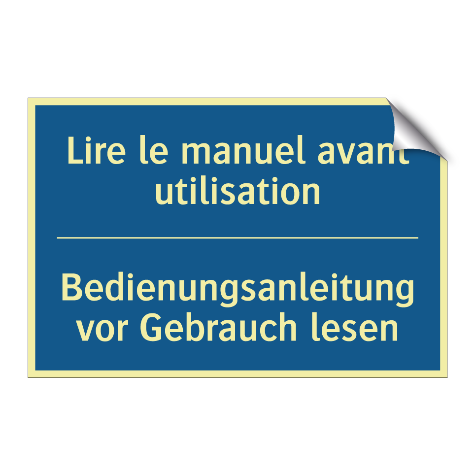 Bedienungsanleitung vor Gebrauch /.../ - Lire le manuel avant utilisation /.../