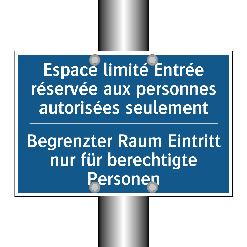 Begrenzter Raum Eintritt nur für /.../ - Espace limité Entrée réservée /.../