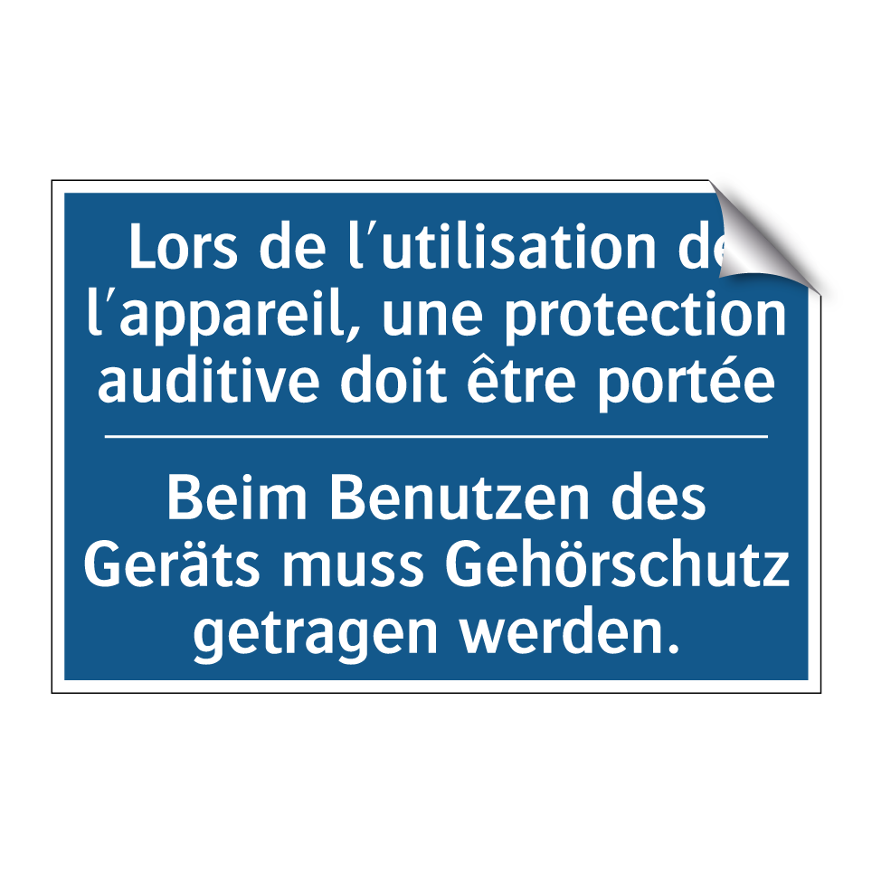 Beim Benutzen des Geräts muss /.../ - Lors de l'utilisation de l'appareil, /.../