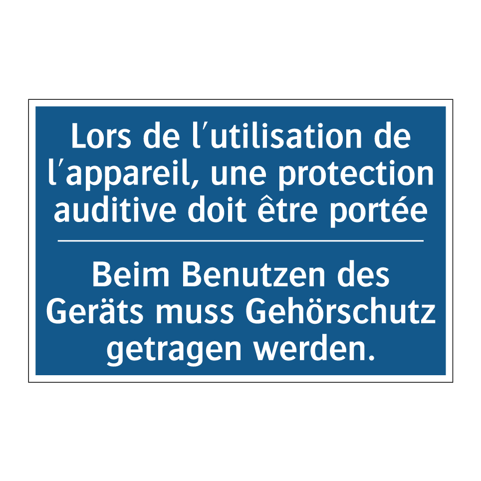 Beim Benutzen des Geräts muss /.../ - Lors de l'utilisation de l'appareil, /.../