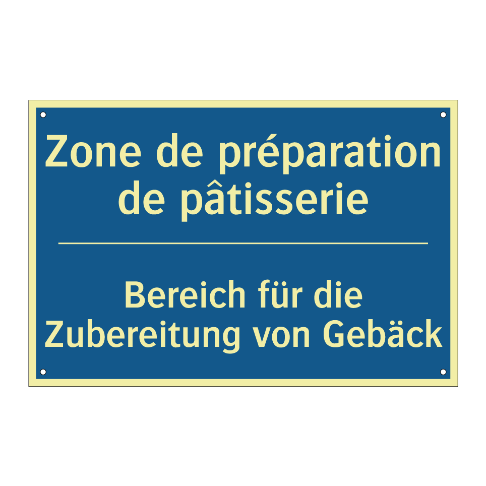 Bereich für die Zubereitung von /.../ - Zone de préparation de pâtisserie /.../