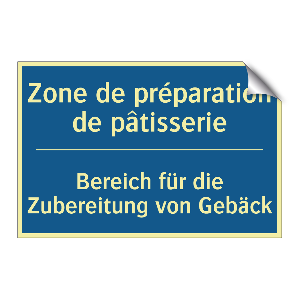 Bereich für die Zubereitung von /.../ - Zone de préparation de pâtisserie /.../
