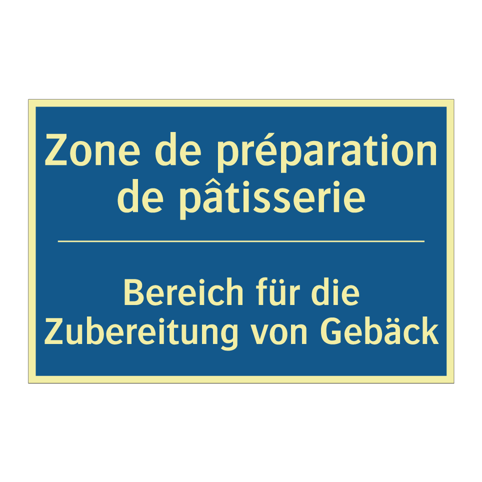 Bereich für die Zubereitung von /.../ - Zone de préparation de pâtisserie /.../