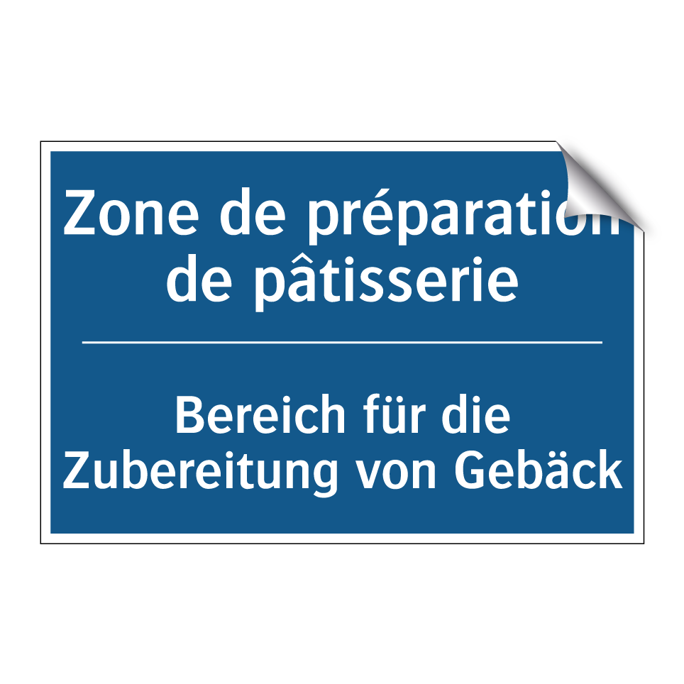 Bereich für die Zubereitung von /.../ - Zone de préparation de pâtisserie /.../