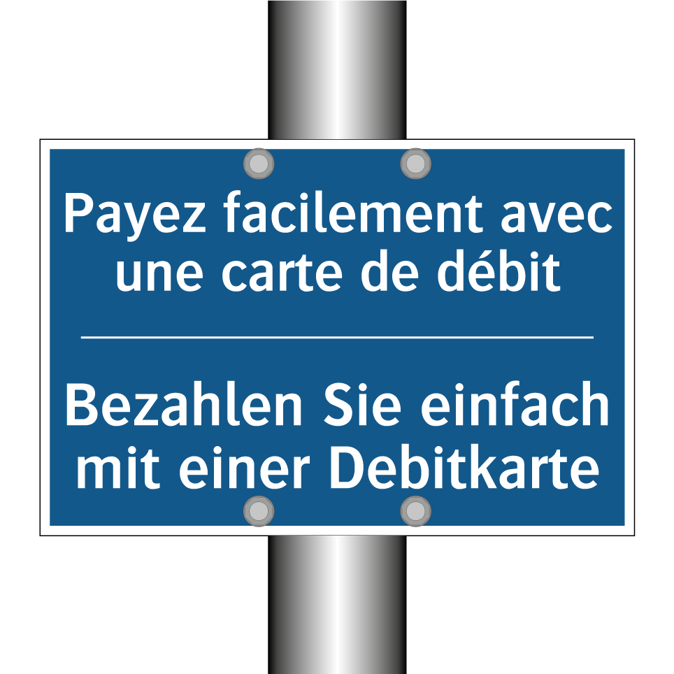 Bezahlen Sie einfach mit einer /.../ - Payez facilement avec une carte /.../