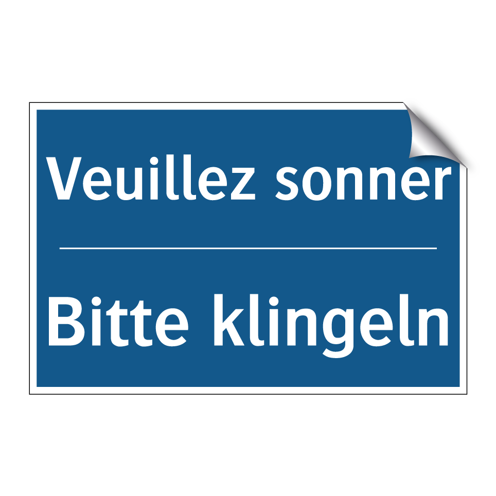 Bitte klingeln - Veuillez sonner