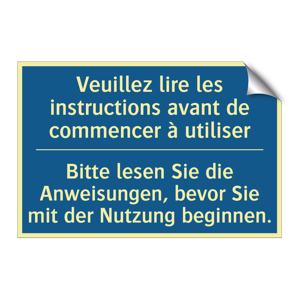 Bitte lesen Sie die Anweisungen, /.../ - Veuillez lire les instructions /.../