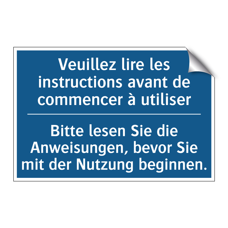 Bitte lesen Sie die Anweisungen, /.../ - Veuillez lire les instructions /.../