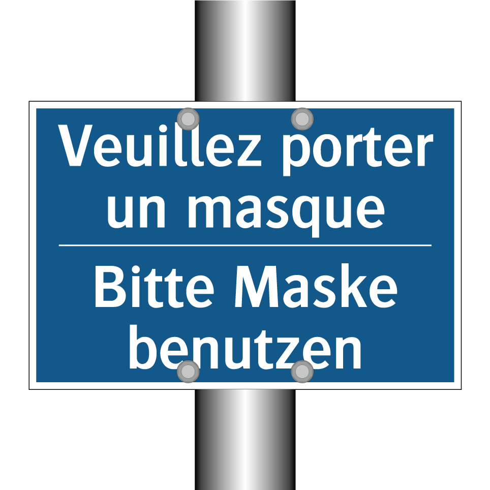 Bitte Maske benutzen - Veuillez porter un masque