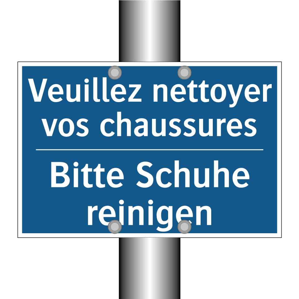 Bitte Schuhe reinigen - Veuillez nettoyer vos chaussures /.../