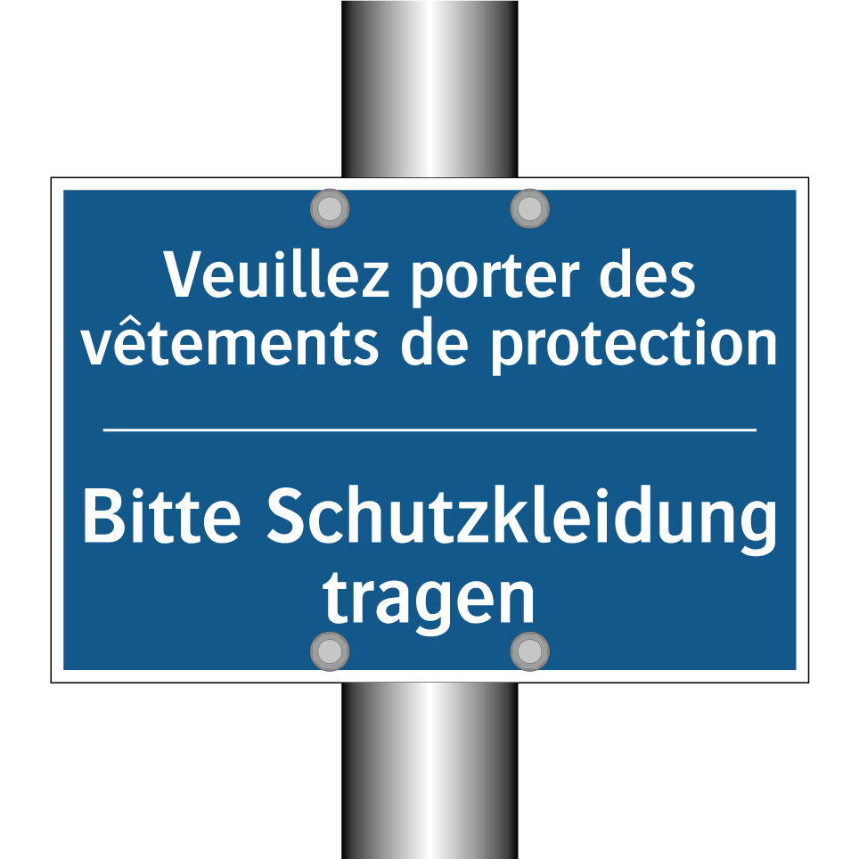Bitte Schutzkleidung tragen - Veuillez porter des vêtements /.../