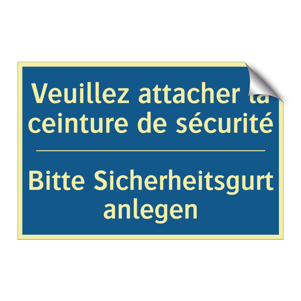 Bitte Sicherheitsgurt anlegen - Veuillez attacher la ceinture /.../