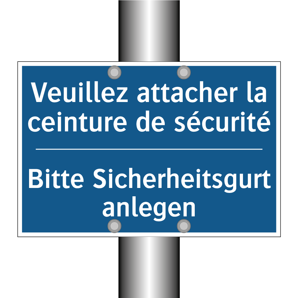 Bitte Sicherheitsgurt anlegen - Veuillez attacher la ceinture /.../