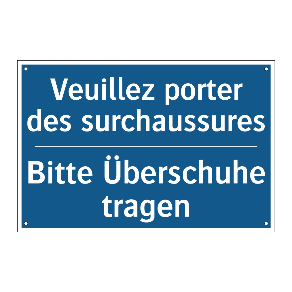 Bitte Überschuhe tragen - Veuillez porter des surchaussures /.../