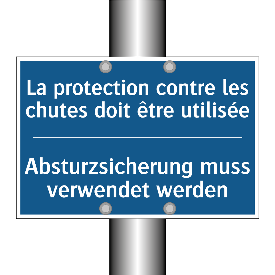 Absturzsicherung muss verwendet /.../ - La protection contre les chutes /.../