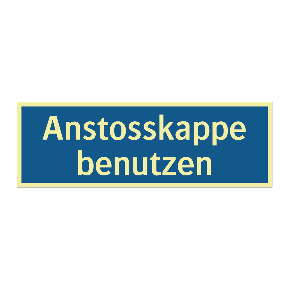Anstosskappe benutzen