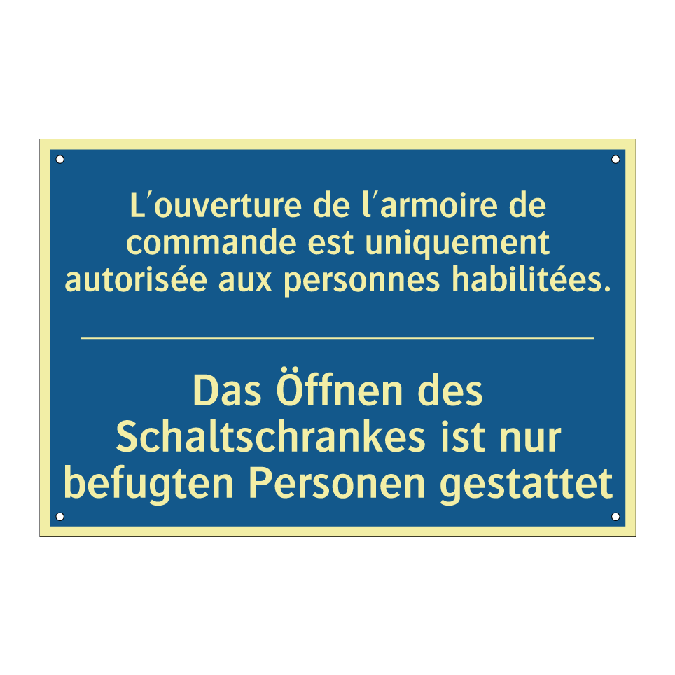 Das Öffnen des Schaltschrankes /.../ - L'ouverture de l'armoire de commande /.../
