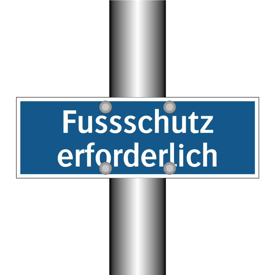 Fussschutz erforderlich