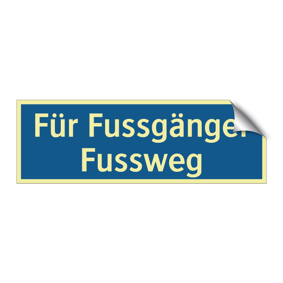 Für Fussgänger Fussweg