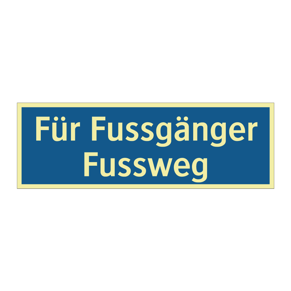 Für Fussgänger Fussweg