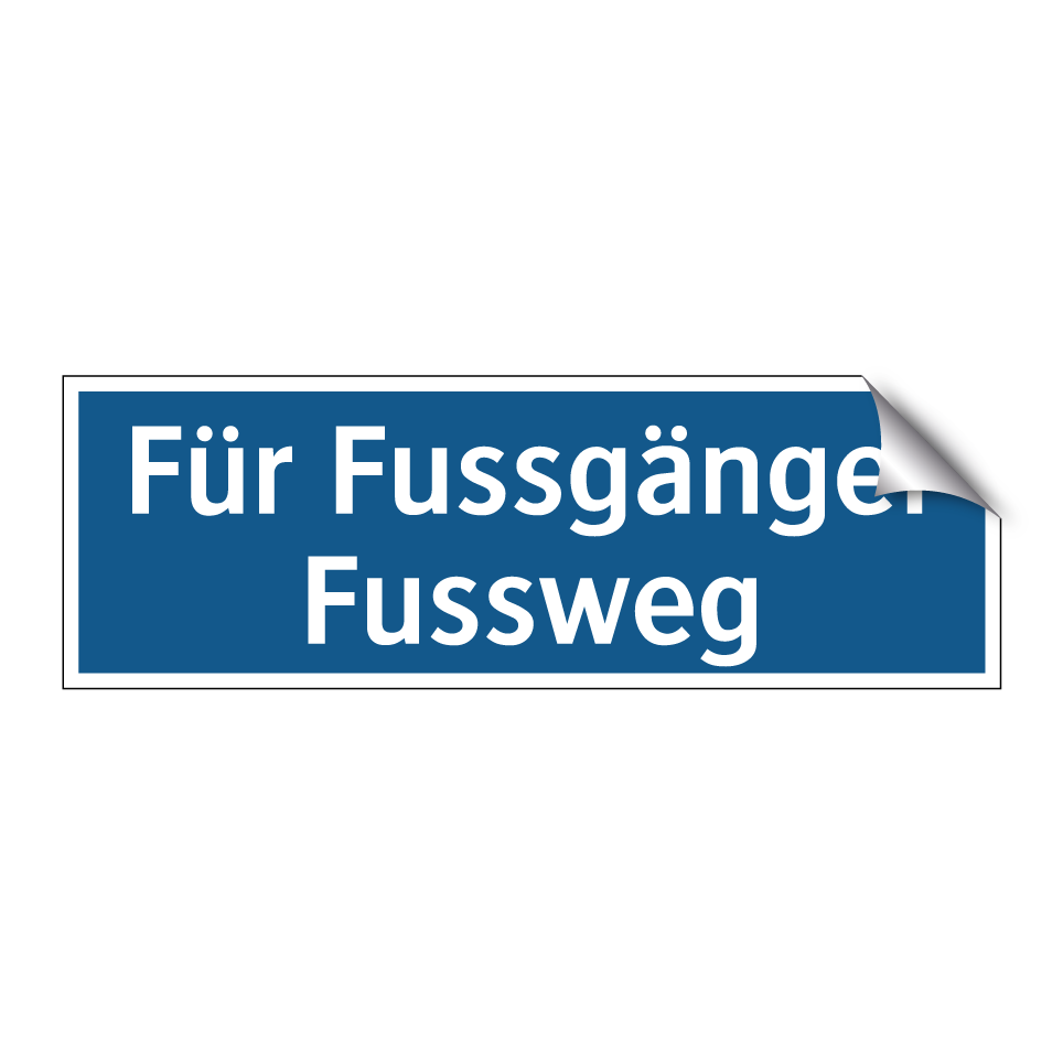 Für Fussgänger Fussweg