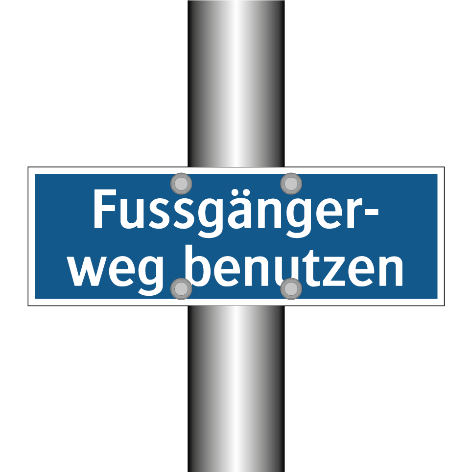 Fussgänger- weg benutzen
