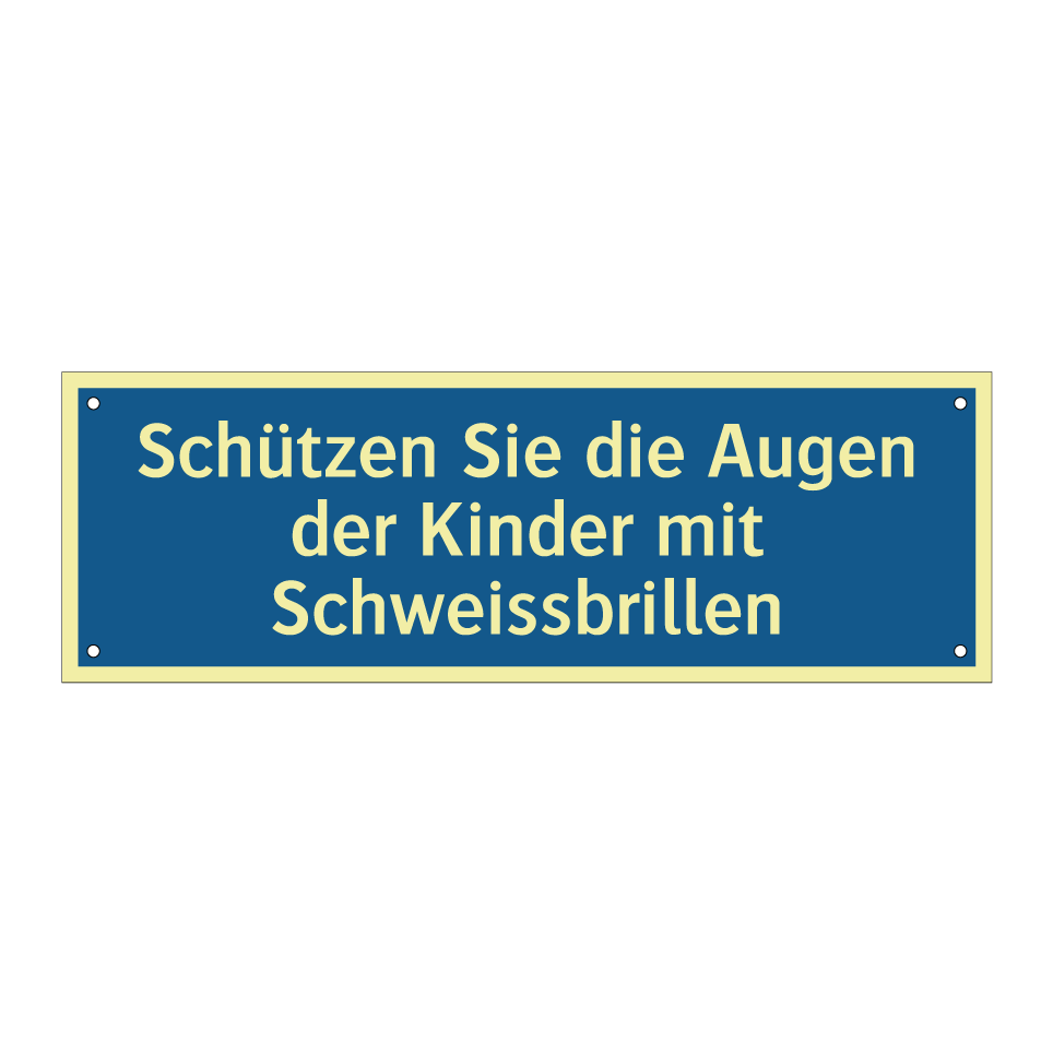 Schützen Sie die Augen der Kinder mit Schweissbrillen