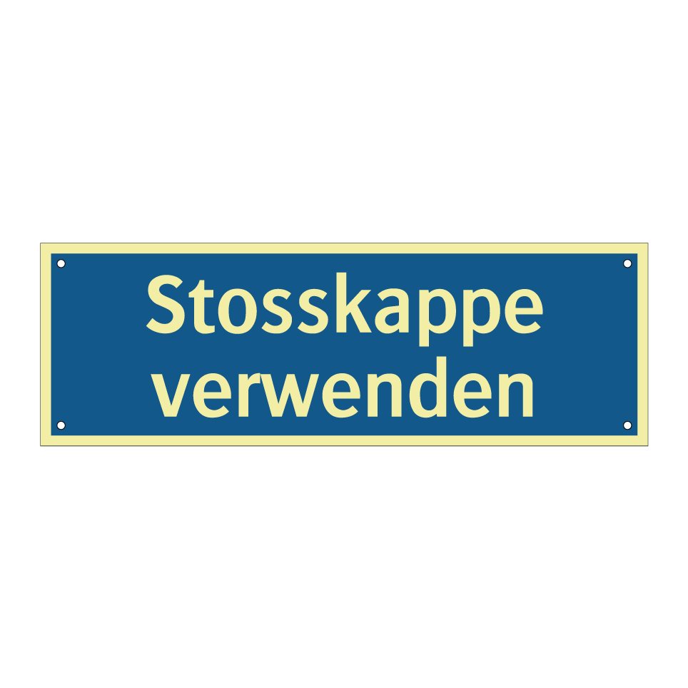 Stosskappe verwenden