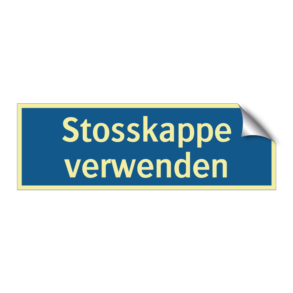 Stosskappe verwenden