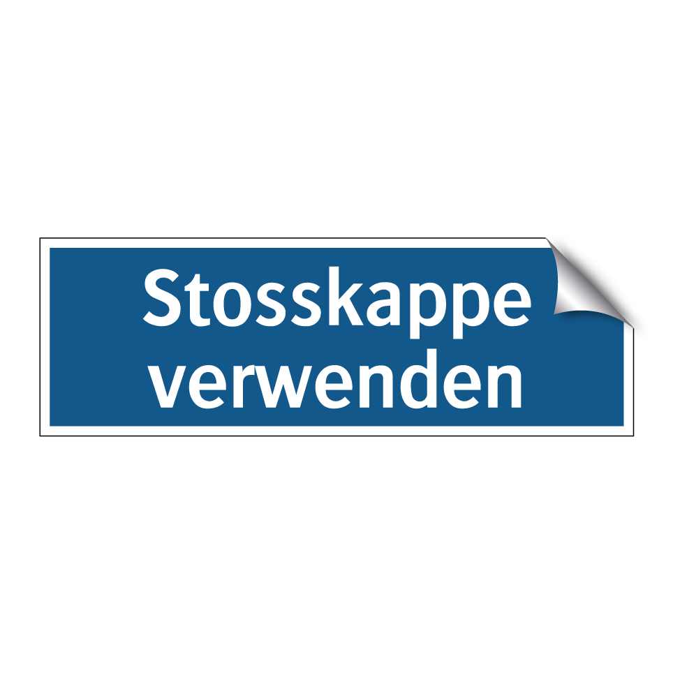 Stosskappe verwenden