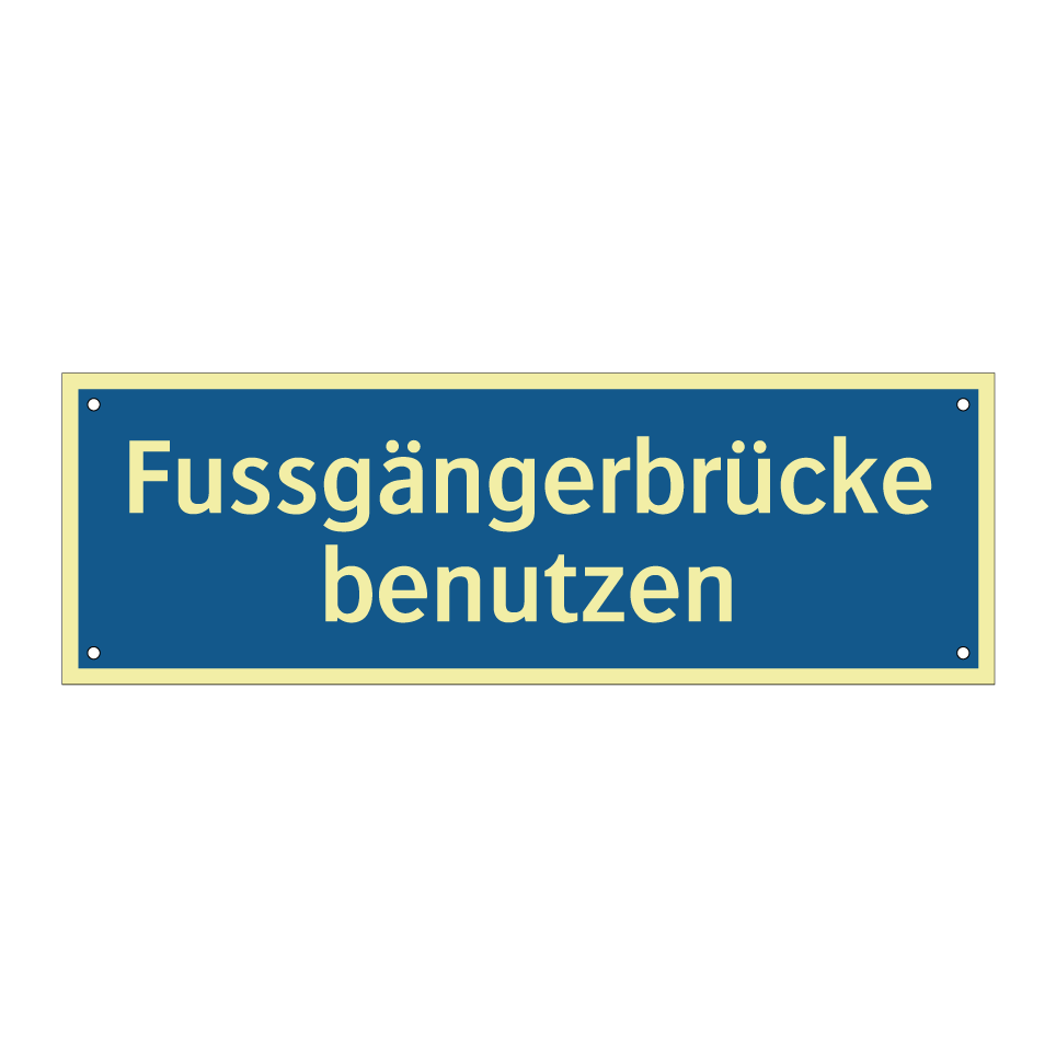 Fussgängerbrücke benutzen