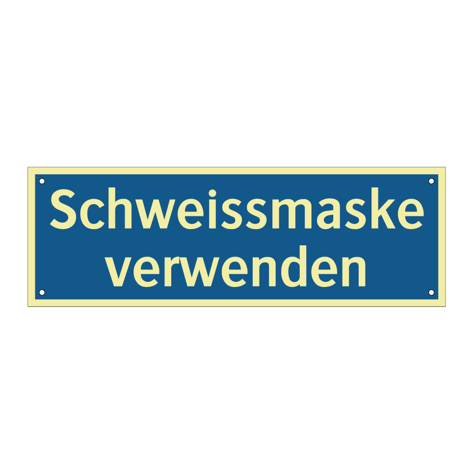 Schweissmaske verwenden