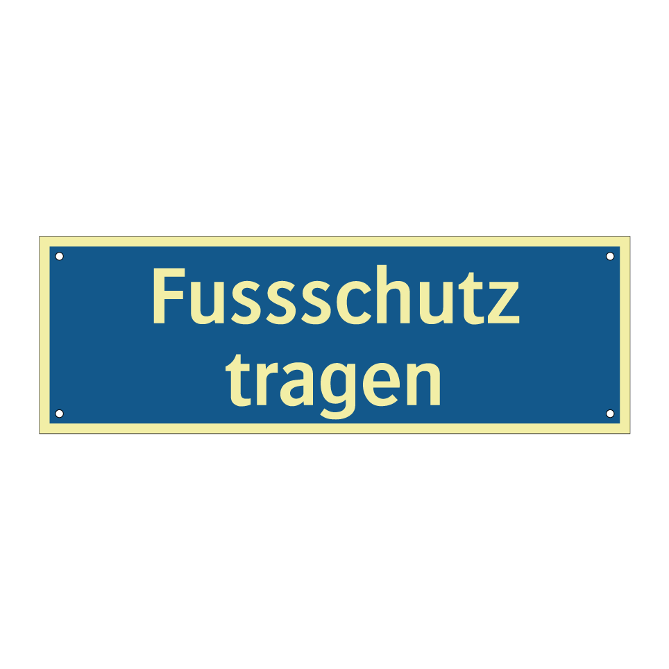 Fussschutz tragen