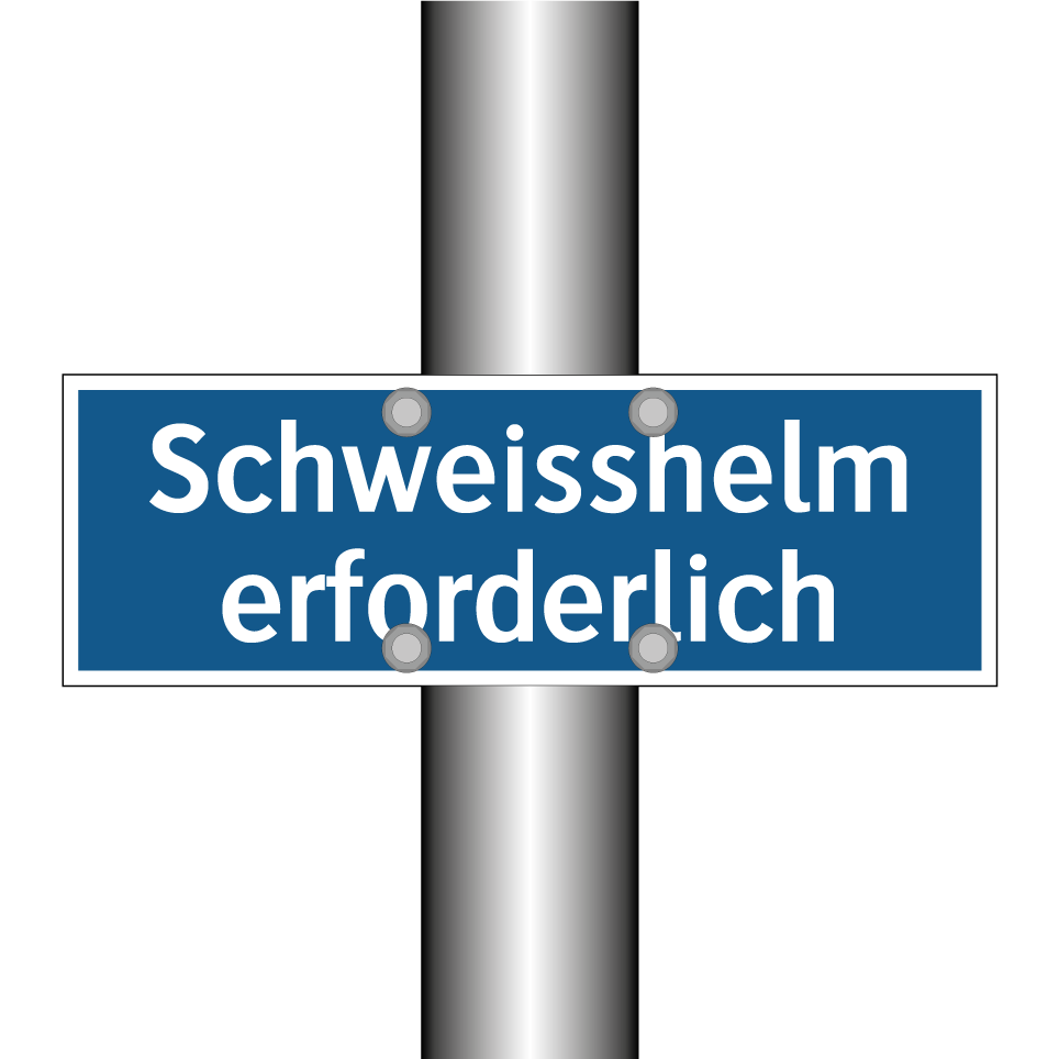 Schweisshelm erforderlich
