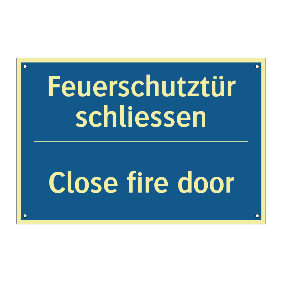 Feuerschutztür schliessen - Close fire door