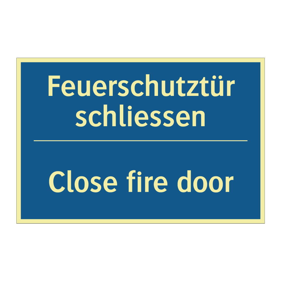 Feuerschutztür schliessen - Close fire door