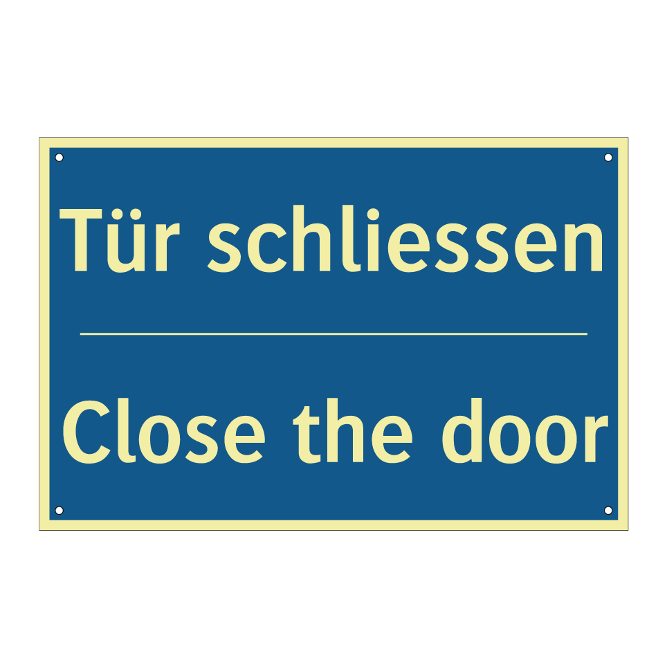 Tür schliessen - Close the door