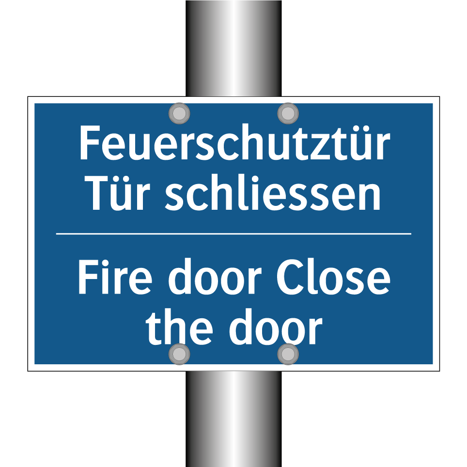 Feuerschutztür Tür schliessen - Fire door Close the door