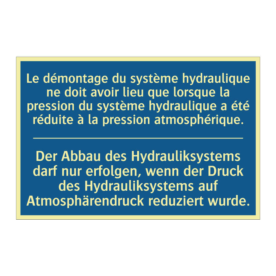 Der Abbau des Hydrauliksystems /.../ - Le démontage du système hydraulique /.../