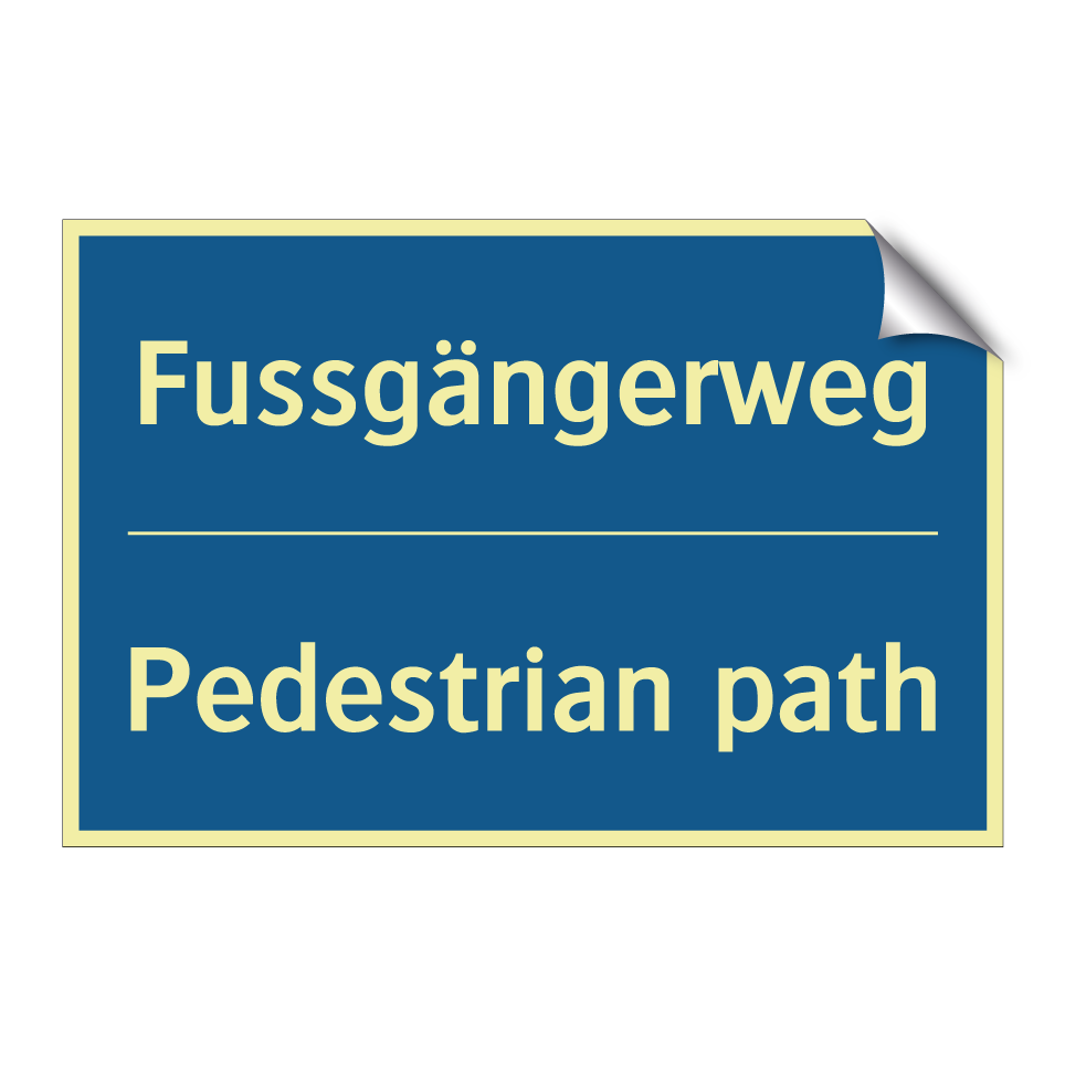 Fussgängerweg - Pedestrian path