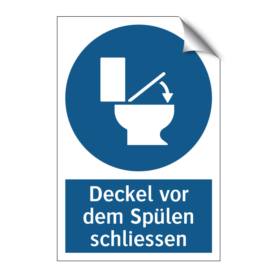 Deckel vor dem Spülen schliessen