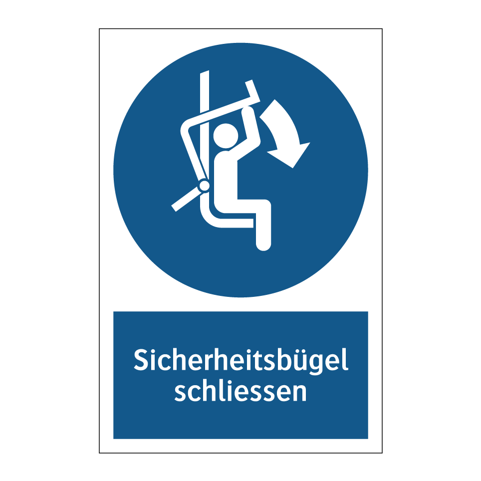 Sicherheitsbügel schliessen
