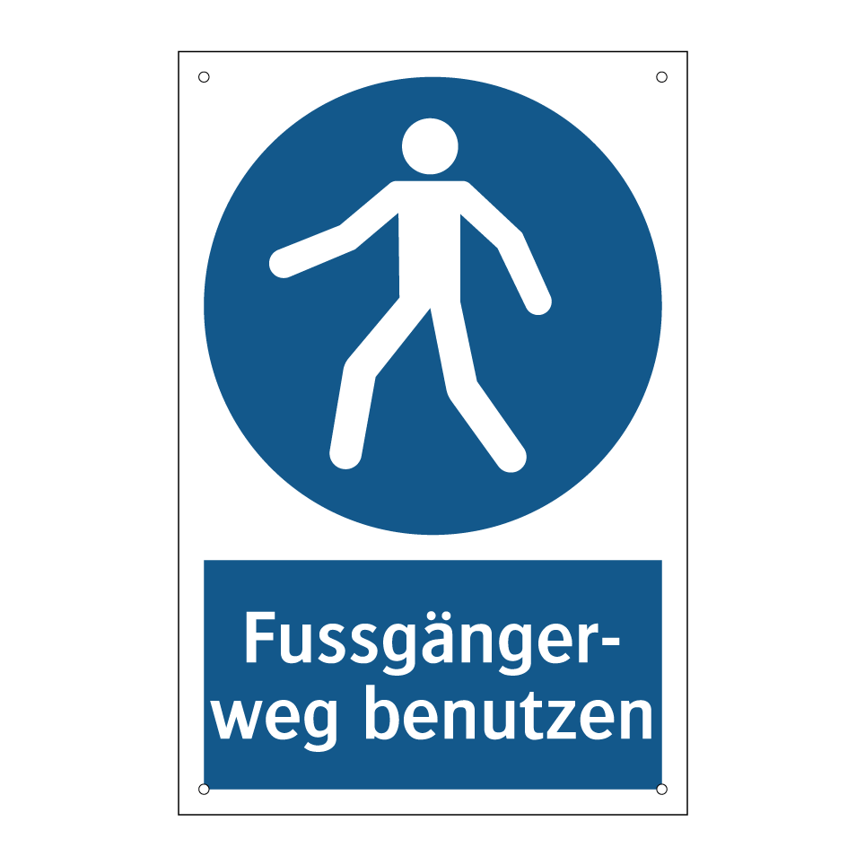 Fussgänger- weg benutzen